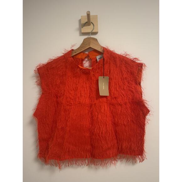 Rachel Comey Bacchus Top in Orange Size XS(2) NWT MSRP: $450 - Picture 3 of 6